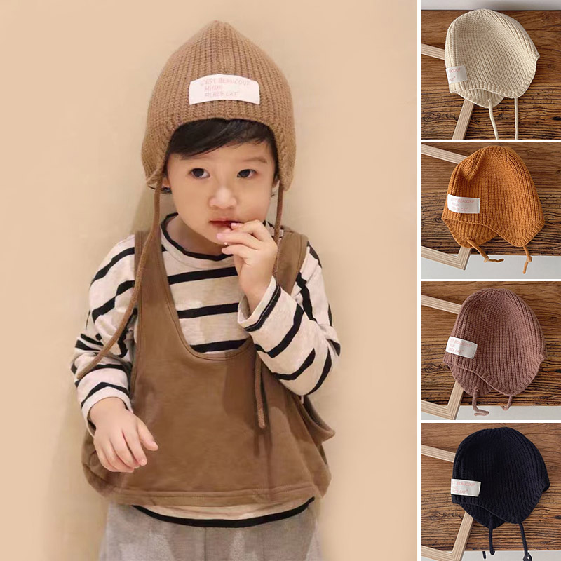 Infant Beanie Hat With Ears - Topi Pelindung Telinga Anak-anak Hangat Musim