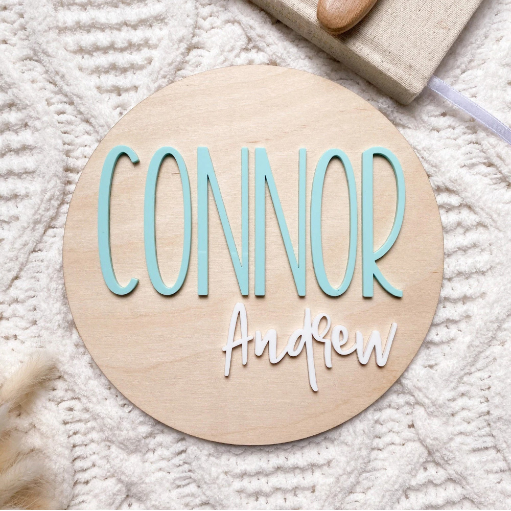Nursery - Plakat Pengumuman Kelahiran yang Dipersonalisasi -