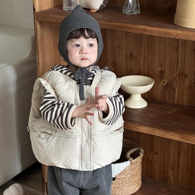 Toddler Boy Winter Fleece Jacket - Kardigan Hangat Bayi Perempuan Rompi Kasual