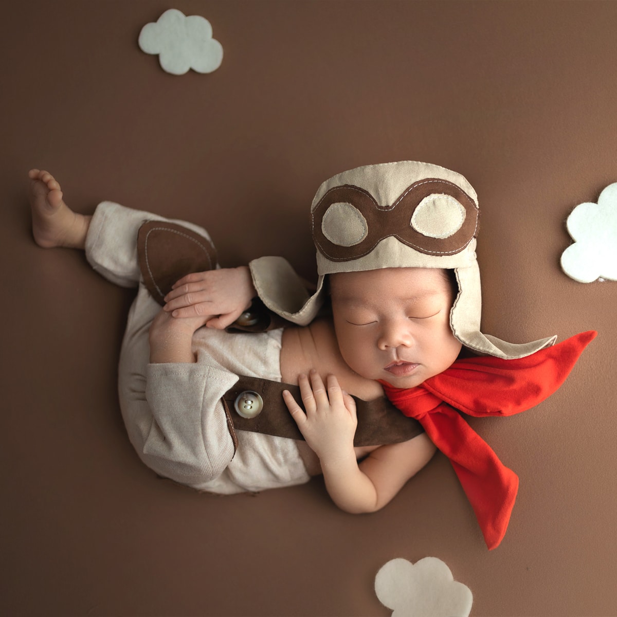 Infant Photography Props Outfit - Ylsteed Set pakaian fotografi anak laki-laki,
