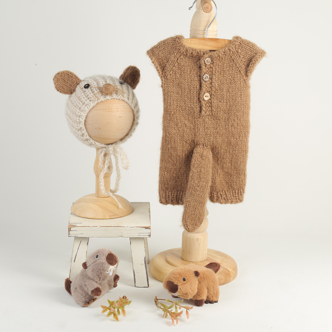 Infant Photography Props Outfit - Set Alat Peraga Fotografi Bayi Baru