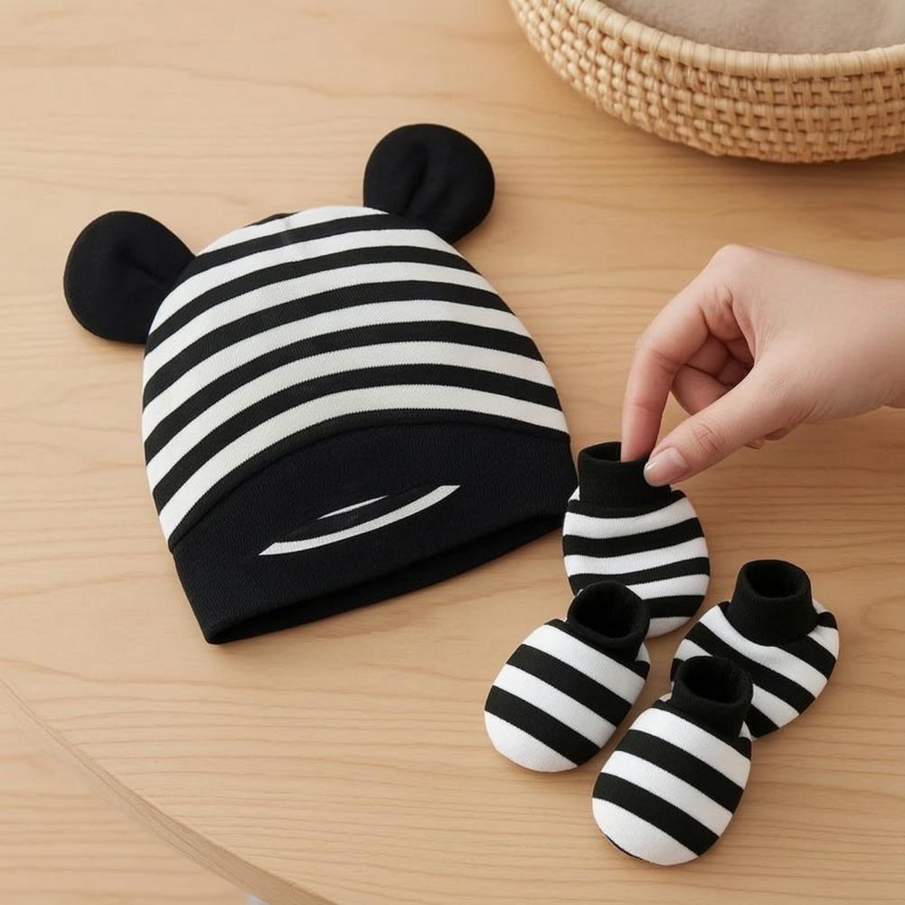 Infant Beanie Hat With Ears - Sarung Tangan Anti Gores untuk Bayi