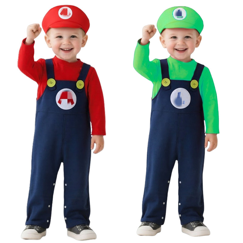 Baby Clothes - Kostum Tukang Ledeng Bayi Merah Hijau