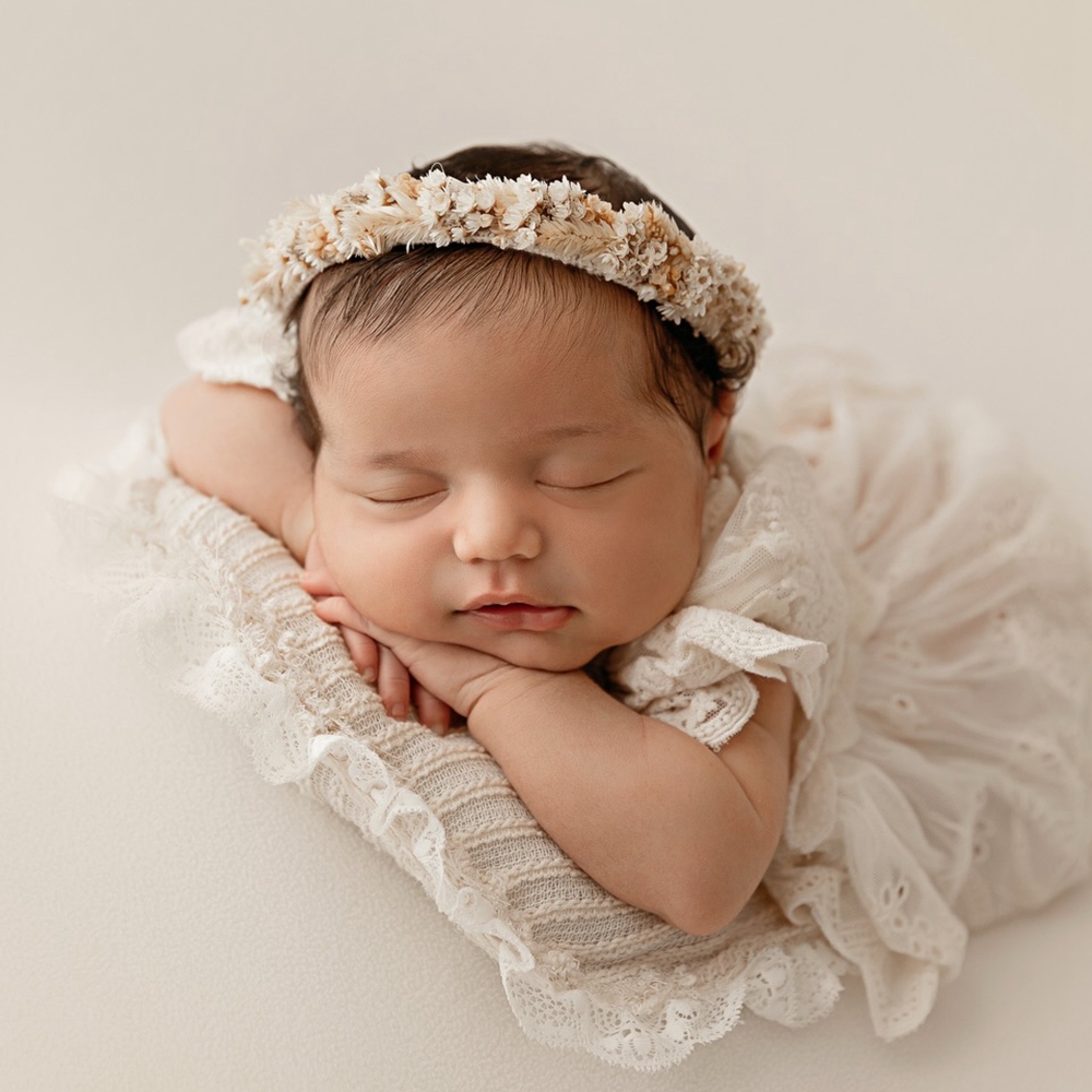 Alat Peraga Fotografi Bayi Bar - Newborn Baby Girl Romper Floral ulasan dan harga