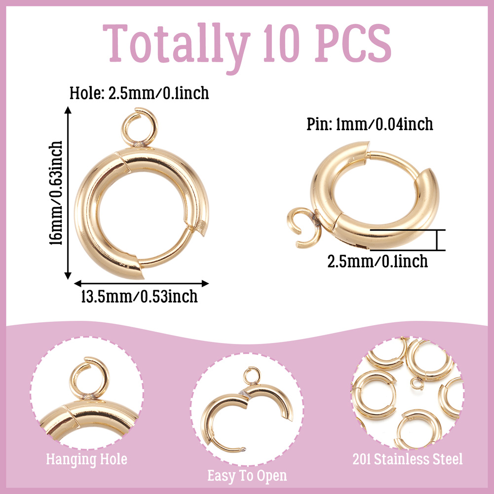 10 Buah Kait Anting Huggie Baj - Diapering ulasan dan harga