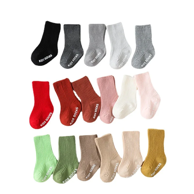 Kaus Kaki Lantai Huruf Putih S - Unisex Baby Socks Non Slip ulasan dan harga
