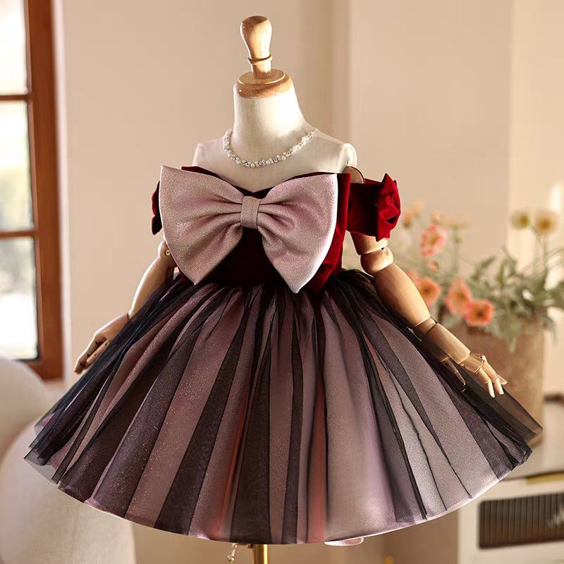 Gaun Anak Perempuan Jill Wish  - Toddler Girl Tulle Party Dress ulasan dan harga