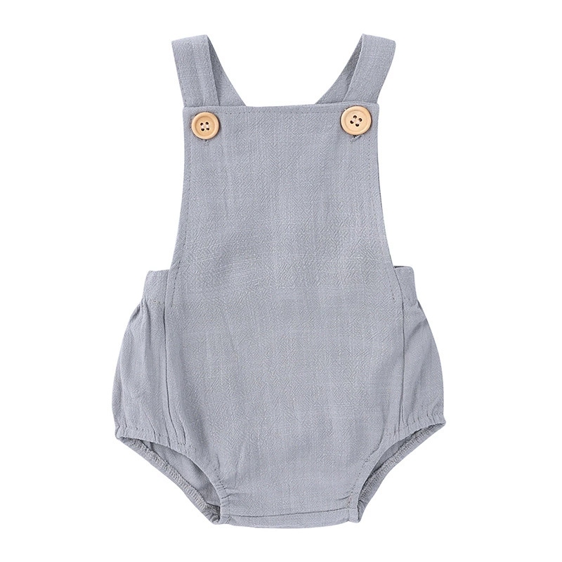 Romper Jumpsuit Overall Bayi B - Baby Summer Linen Sleeveless Jumpsuit ulasan dan harga
