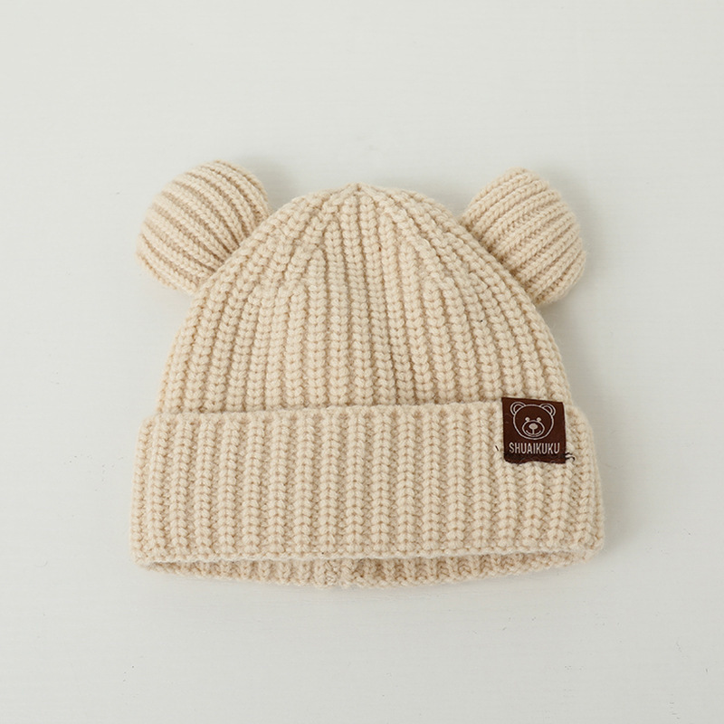 Topi Bayi Musim Dingin Motif B - Infant Beanie Hat With Ears ulasan dan harga