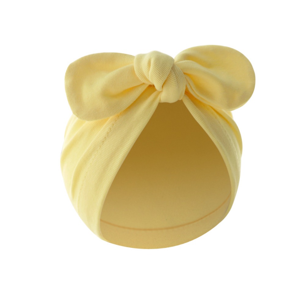 Topi Bayi Simpul Bunga Lucu To - Infant Beanie Hat With Ears ulasan dan harga