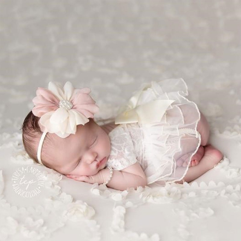 Rok Ikatan Simpul Renda Pakaia - Infant Photography Props Outfit ulasan dan harga